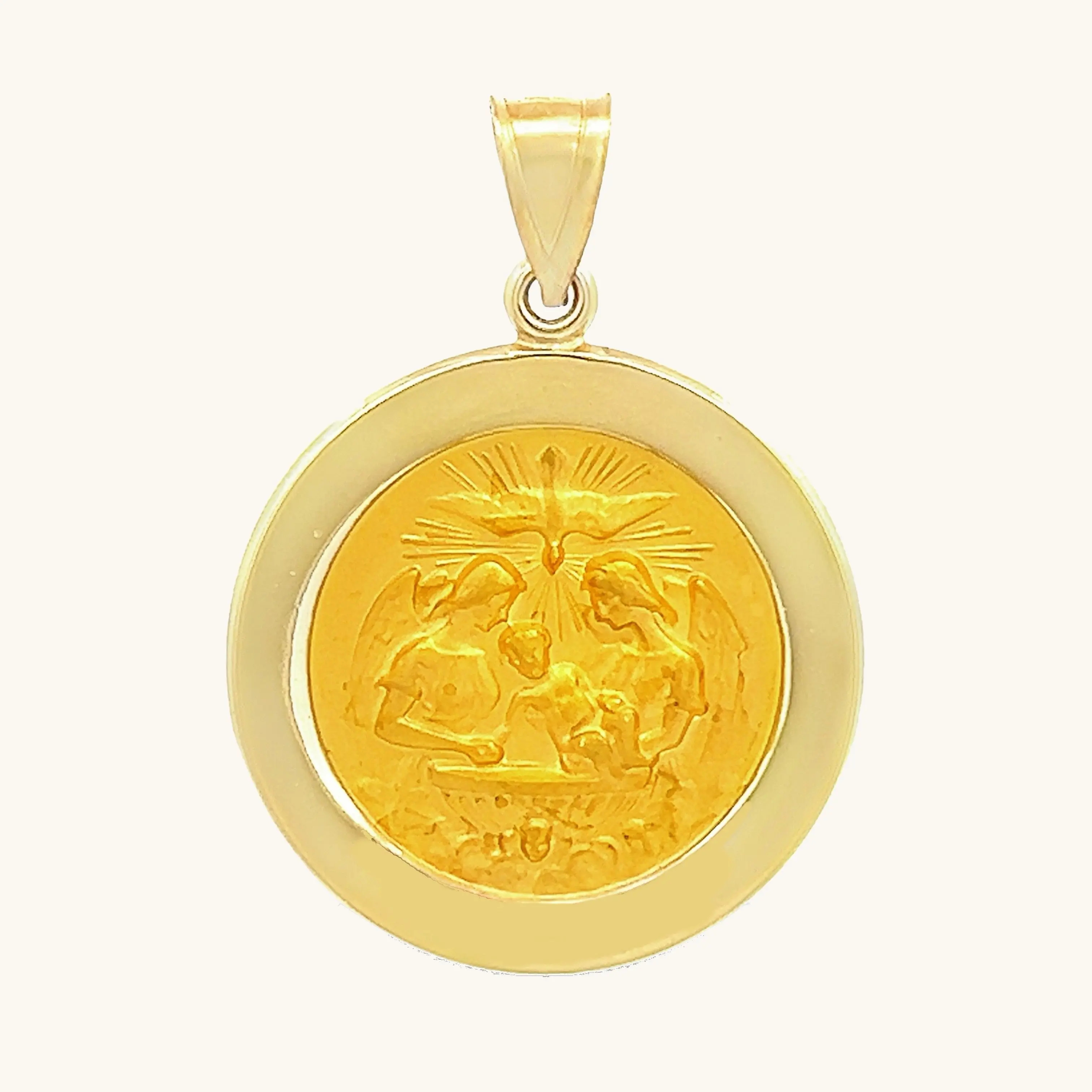 14K GOLD BAPTISM MEDAL | ROUND