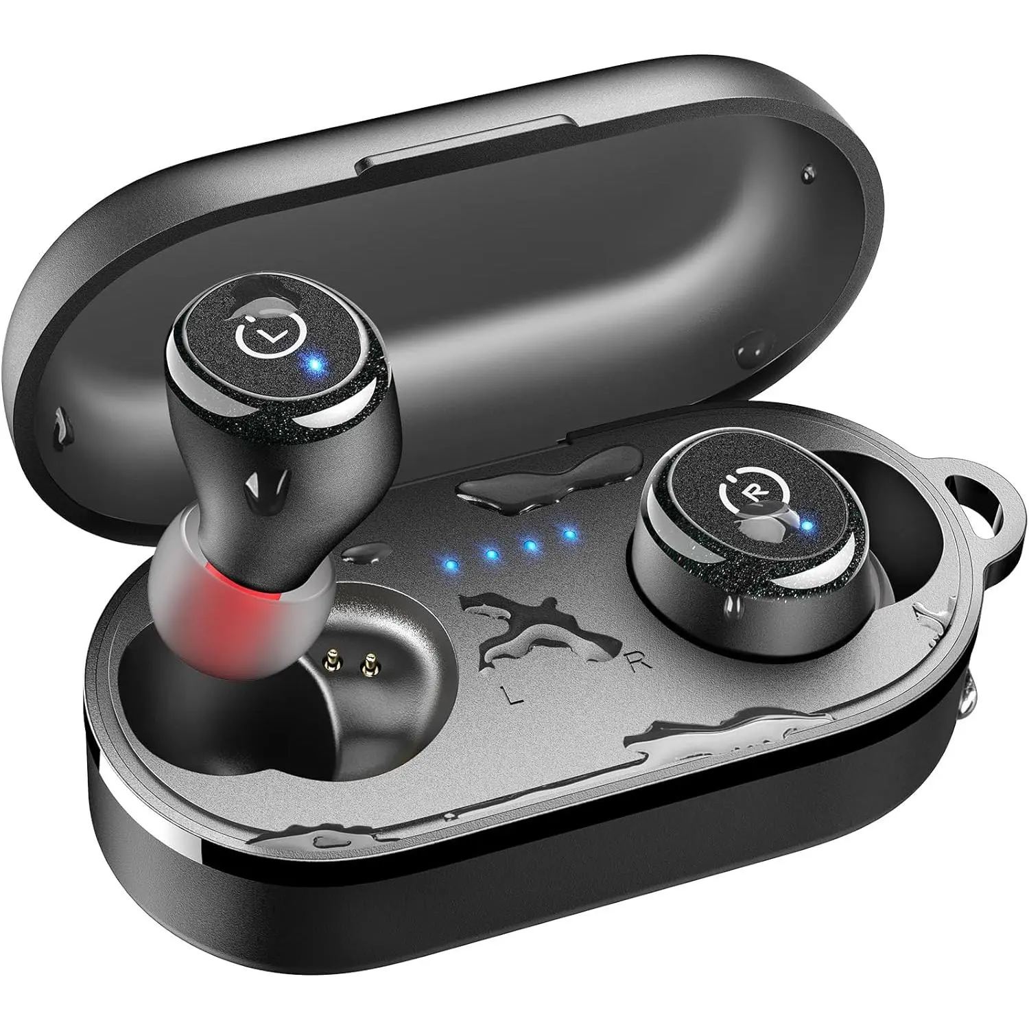 2025 Version T10 Bluetooth 5.3 In-Ear Earbuds - Electronic Audio Headset with App-Customizable EQ, 55H Playtime, IPX8 Protection, USB-Charging Case, Stable Connection, Sweat Resistant