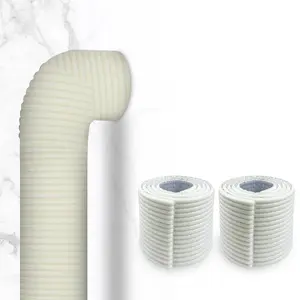 Wall Corner Protector, 2 Rolls Waterproof & Oil-proof Wall Corner Protector, Soft Wall Corner Sticker, Wall Decor for Kitchen, Stairs, Dining Table, Wardrobe