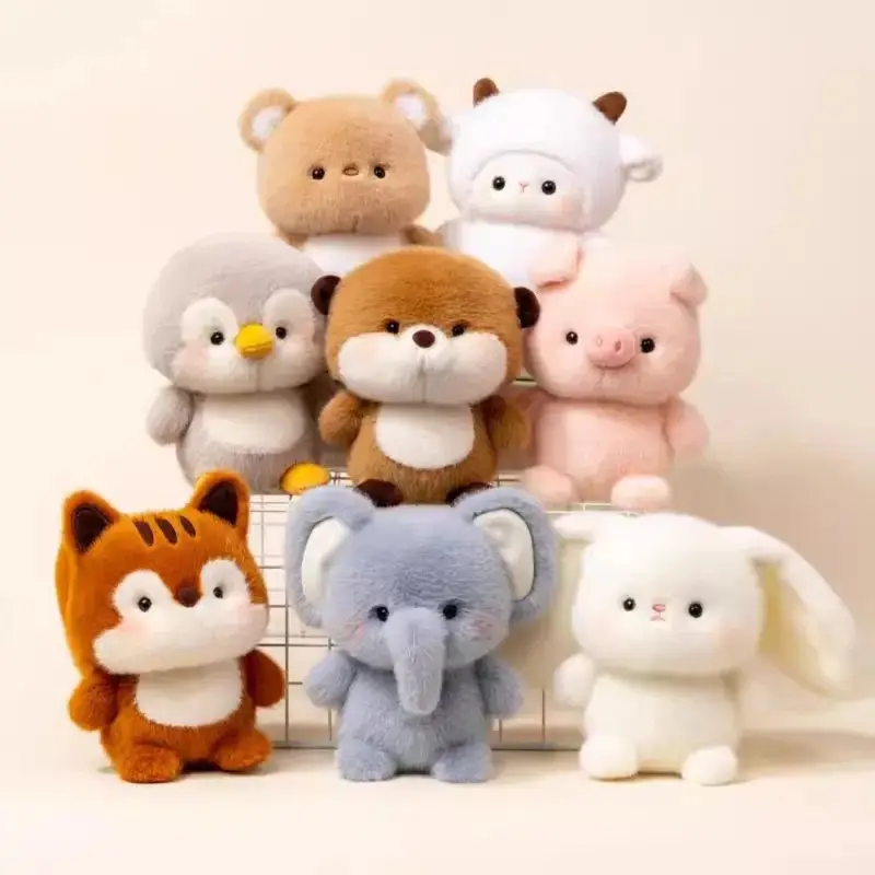 Cute 16cm Plush Companion Doll Capybara Elephant Stuffed Animal Pillow Plush Bear Animal Plush Toy Sleeping Gift
