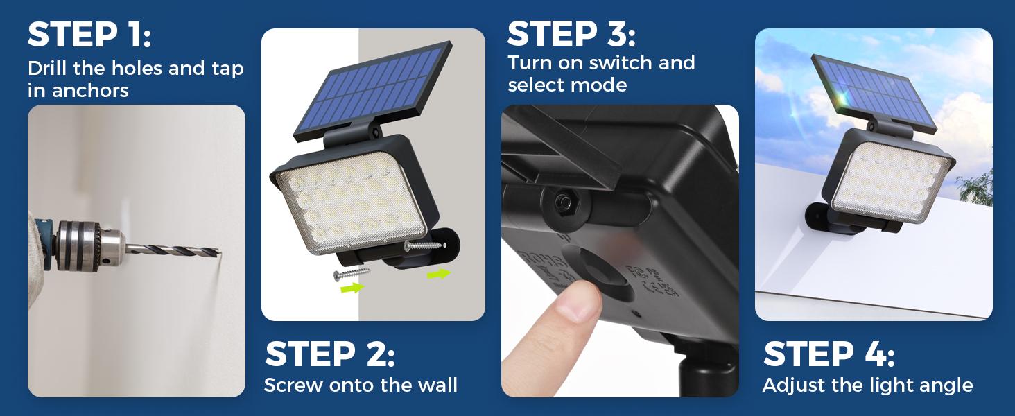 Solar Spot Lights Outdoor Waterproof for Flag, Tree, House, Garden, Yard, Landscape Spotlights for Accent Uplighting Halloween Christmas Decorations solarlights of