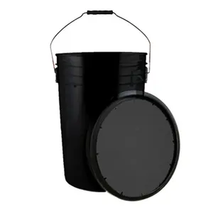 Champion Sports  6 gal Ball Bucket Black