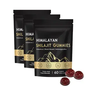 【GRAB 3 NOW】Shilajit Gummies With Ashwagandha, Gokshura & Black Ginger，Daily Care Support for Enhancing Physical Energy Vitality Supplement，shilajit for men Healthcare， Dietary Fitness | 60 Gummies |