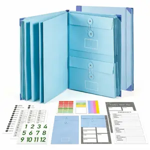 MAKUANG Document Organizer,Folio Folders with Pockets,File Organizer for Paper,Important Documents, Expanding File Folder for Office and School,in Case I Go...