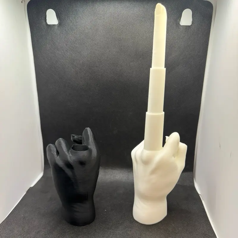 3D Printed Retractable Collapsible Middle Finger Toy, 1pcs Novelty Gag Toy, Funny Office Fidget Gift, Party Game Accessory