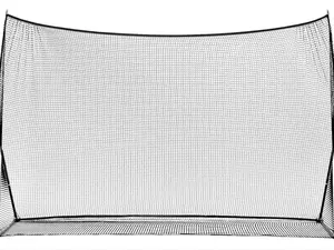 Golf Practice Net for Backyard, 10x7 ft Indoor Outdoor Golf Hitting Net with Frame, Perfect Golf Gift for Dad, Home & Garage Training Net, Black / Red