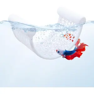 Betta Fish  Accessories, Floating Plastic Rest Hammock Platform, Aquarium Decor, Betta Fish Hammock, Floating Aquarium Habitat Accessories Decorations