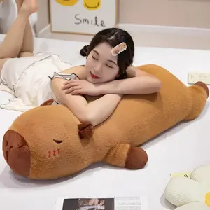 60-100cm Large Striped Plush Pillow, Lying Winged Animal Doll, Creative Home Decor Gift  Soft Lying Doll Large Size Cushion, Household Decorative Toy