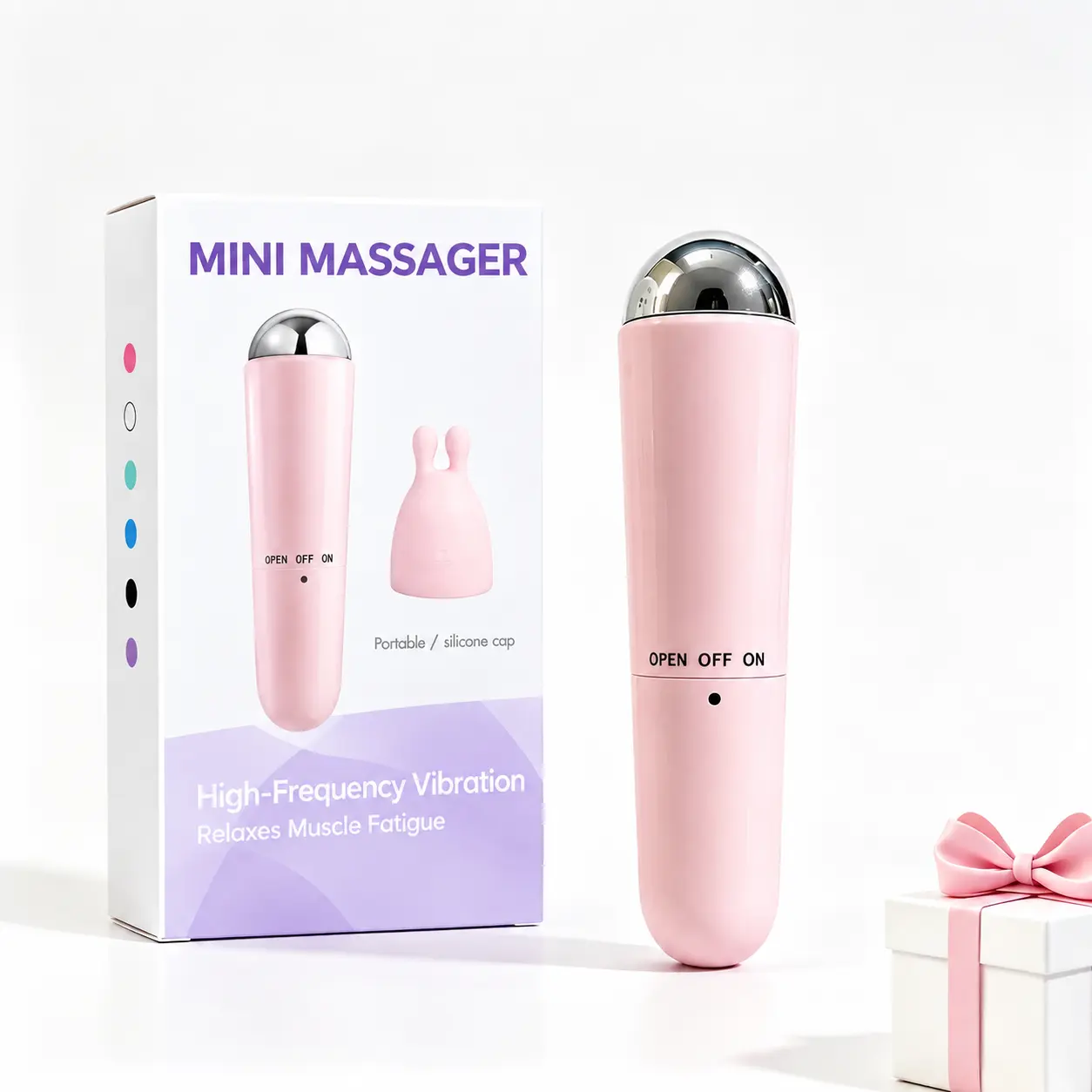 Mini Eye Massager Portable Beauty Gadget Gentle Vibration Eye Care Tool Facial Massage Device for Skincare Routine Self Care Relaxation Travel Essential Small Beauty Tool Gift for Women Men 2026 Trending TikTok Beauty Must Have party gift sale woman gift