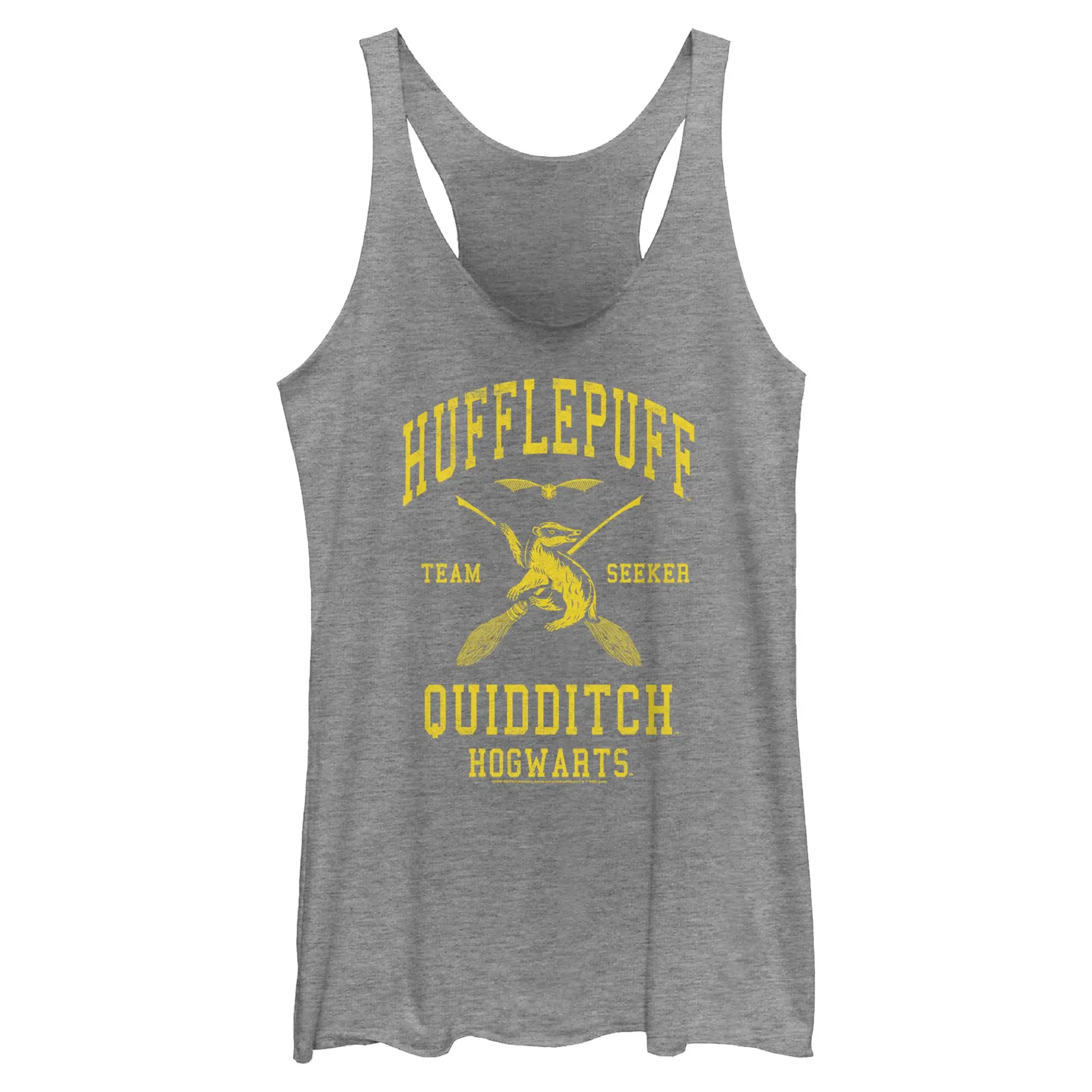 Womens Harry Potter Hufflepuff Quidditch Seeker Racerback Tank
