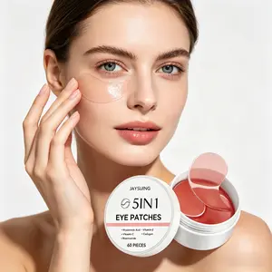 60 Pcs 5-in-1 Collagen Eye Mask| Mild Moisturizing Formula to Nourish Eye Skin, Boost Brightness, Improve Dullness & Dryness, Keep Eye Contour Tender & Elastic, Lightweight Comfortable Patches for Daily Beauty Routine, Repair, Hydrate