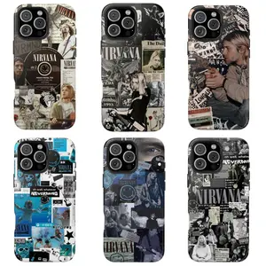 Nirvana Case Collection, Kurt Cobain Grunge Aesthetic, Nevermind, 90s Rock Legends, Vintage Music Lover Gift, Cover For iPhone 17 16 15 14 13 12 11 Plus Pro Max, Samsung S25 S24 S23 S22 S21 Plus Ultra