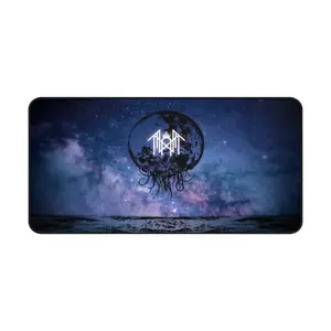 Desk Mat with Sleep Token Design 3mm Neoprene Anti-Slip Backing 12x18 12x22 31x15.5 Sizes Supplier Warranty Included