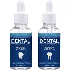 Cavity Healing Tooth Armor Liquid, Enamel Support with Hydroxyapatite, Helps Whiten Teeth, Soothe Sensitivity, 2 PCS