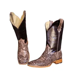Men's Hand Chiseled Texas Edition Leather Boots