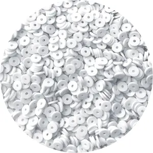 2000pcs White Clay Beads for Bracelets Making - Heishi Polymer Flat Disc Spacer Clay Bead for Jewelry Earring DIY Crafts 6mm