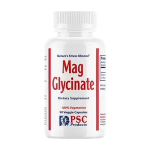 Mag Glycinate - Magnesium Supplement for Soothing Muscles & Better Sleep - 90 Veggie Capsules - Nature's Stress Mineral - Calming & Absorbable Formula