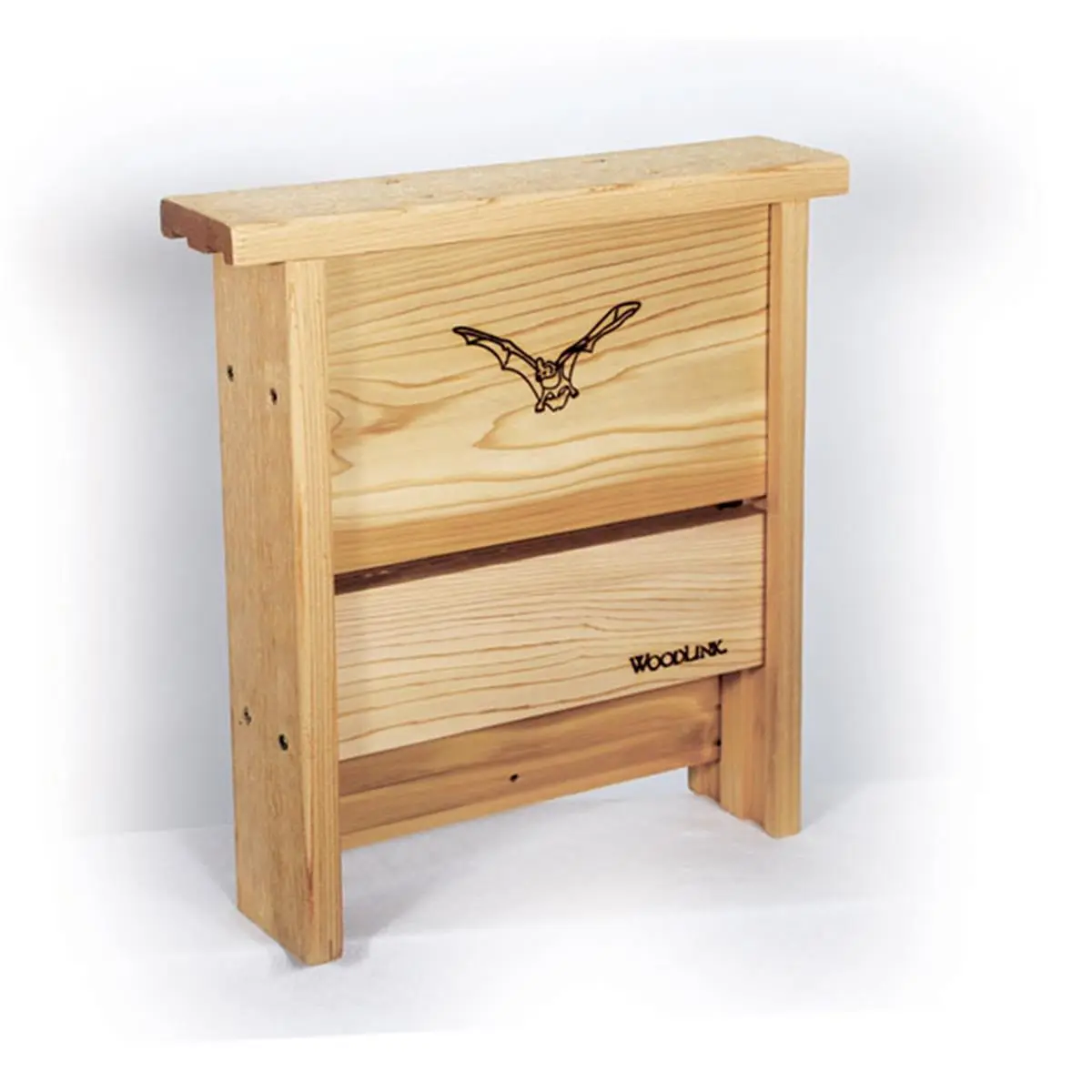 Woodlink Bat-Friendly Natural Wood Shelter - Outdoor Small Animal Habitat with 20-Bat Capacity