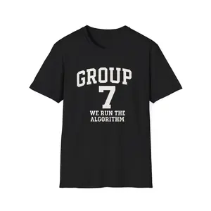 Algorithm Group 7 T-Shirt | Unisex Softstyle Tee | Techie Gift | Gift for Programmers | Algorithm Lovers | Casual Wear | Geeky Apparel