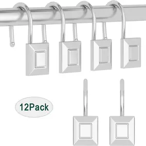 Bath curtain hook nickel silver plating
