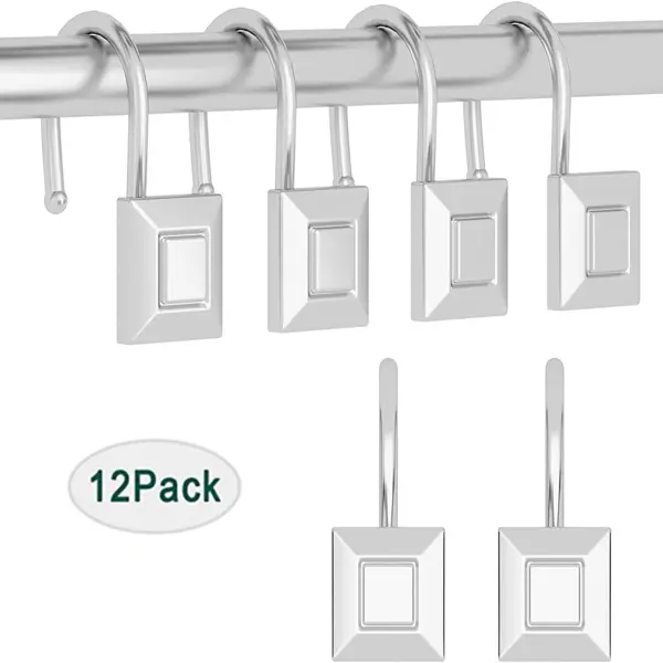 Bath curtain hook nickel silver plating Bath curtain hook nickel silver plating