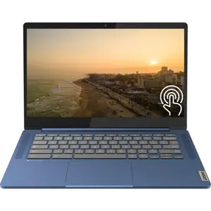 Lenovo Slim 3 Chromebook Laptop for Students, 14 Inch FHD Touch-Screen, MediaTek Kompanio 520 Processor, 4GB RAM, 64GB eMMC, MediaTek Graphics, Wifi6, Bluetooth, Chrome OS, Abyss Blue