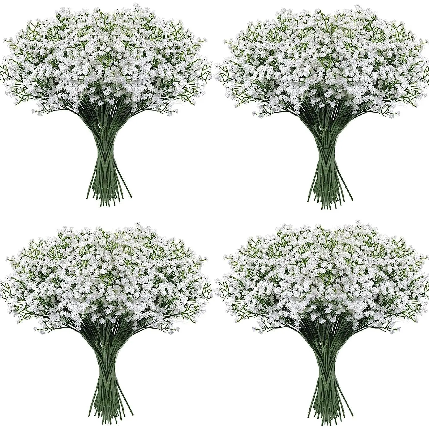 Babys Breath Artificial Flowers, Gypsophila Real Touch Flowers for Wedding Party Home Garden Decoration faux flower bouquet FathersDayGift