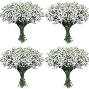 Babys Breath  Flowers,30 Pcs Gypsophila Real Touch Flowers for Wedding Party Home Garden Decoration  artificial baby