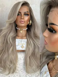 14 Inch Soft Glitter Wave Wig, Density 150, Lace Frontal with Pre-Cut Baby Hair, Suitable for Women Daily Wear