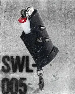 SWL-005 / Black Leather Lighter Case