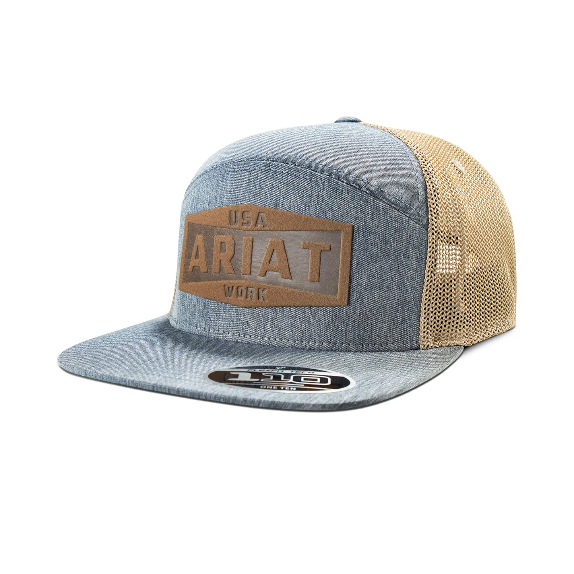 Men's Work Leather Badge Snapback Cap Men's Work Leather Badge Snapback Cap
