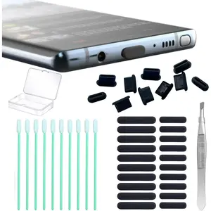 USB C Dust Plug, USB C Port Cover Phone Speaker Cover,for  15,16,17 Galaxy S24-S20, Pixel, MacBook, iPad,  &  Type-C Ports (10-Pack)