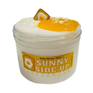 Sunny Side Up - Thick and glossy slime, scented 8oz- handmade in USA