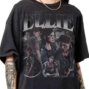 Retro 90s Vintage Ellie Williams Bootleg T-Shirt, Ellie Williams Graphic Retro Tee