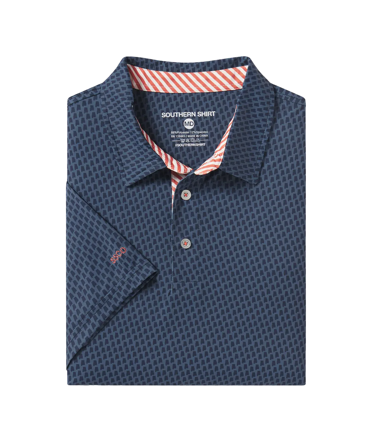 Sweet Home Printed Polo - Vintage Indigo