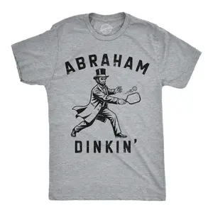 Mens Funny T Shirts Abraham Dinkin Sarcastic Pickleball Graphic Novelty Tee For Men Mens Funny T Shirts Cool Vintage Fashion T-Shirt Gift Classic Menswear Funny Pickle Ball Short Sleeve Novelty Tees for Guys Light Grey