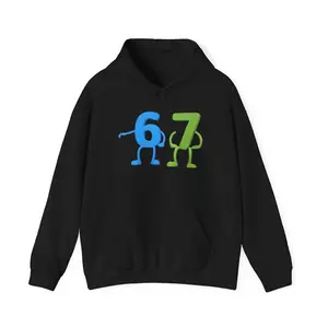Unisex Hoodie, 67 TS is TUFF, Heavy Blend Sweatshirt, Fashion Top, Gender Neutral Pullover, Street Style Clothing, Gift for Teens