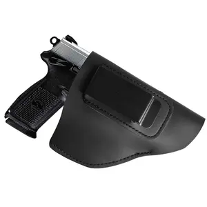 IWB Gun Holster Universal Right Hand Hunting Leather Pistol Holster Fit for Most J Frame Revolvers 38 Special Type Guns