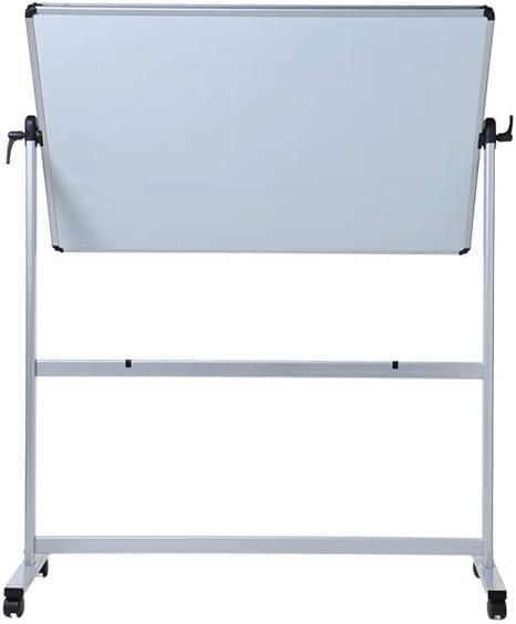 Double-Sided Magnetic Mobile Whiteboard 50 x 36 Inches Aluminium Frame and Stand