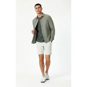 NOAH SHORTS IN OYSTER MUSHROOM LUXE TWILL