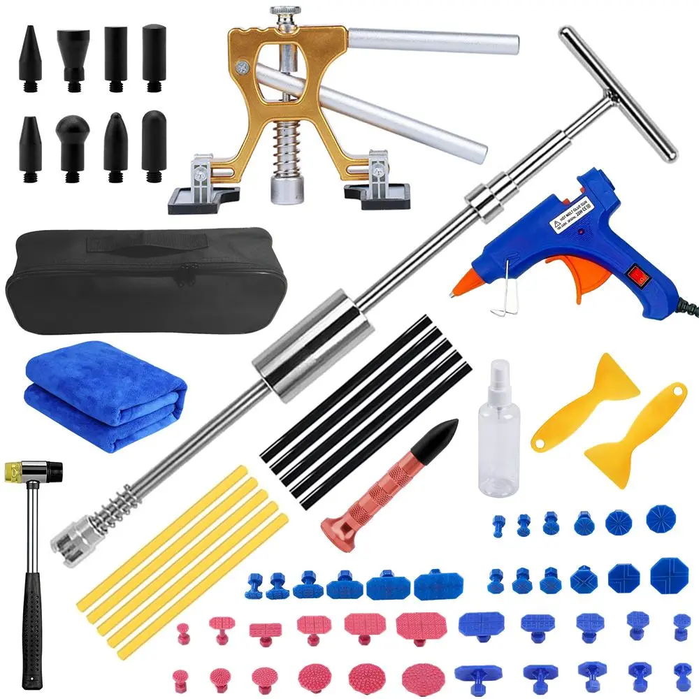 Car Dent Repair Tool Kit, 1 Set Car Dent Removal Tool Kit, Suitable for Manual Dent Repair in Home Garages, Car Dent Remover, Car Repair Tools, Automotive Maintenance Tools, Auto Body Tools, Auto Repair Supplies