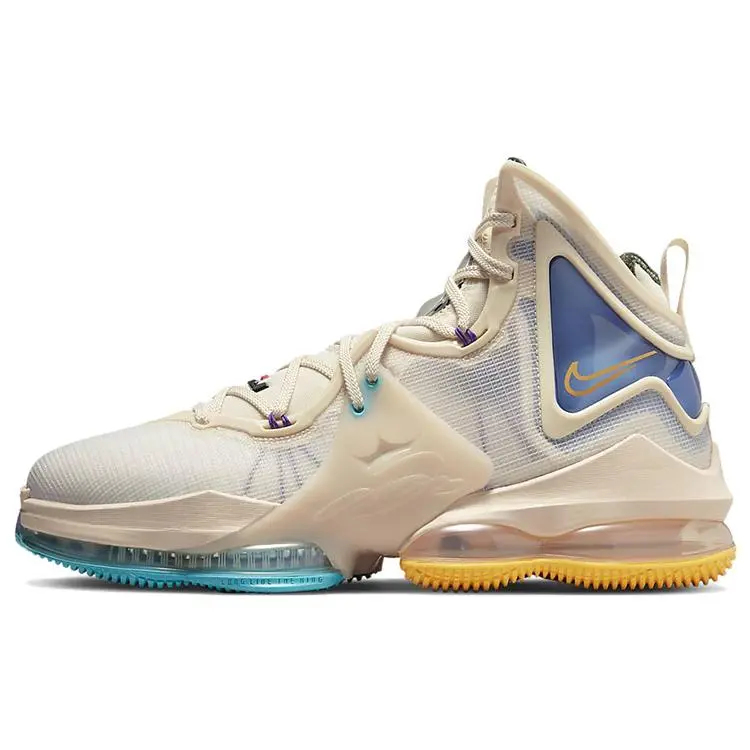 Nike LeBron 19 Minneapolis Lakers' Comfort High Top Basketball Shoes Unisex Off White DC9339-200