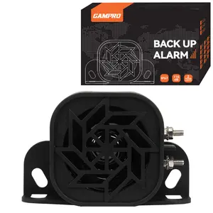 GAMPRO 730 Back-up Alarm 12V-24V 110dB IP67 Waterproof Dust-Proof Reversing Warning Alarm with Super Loud Beeper Tone for Truck Van Forklift Car Lorry Agricultural Vehicles
