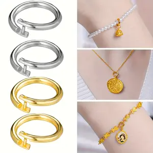 Jump Rings for Jewelry Making Open Jump Rings for Keychains And Necklace, Jewelry Making Findings, Jewelry Making Kit, Jewelry, Keychain Accessories, Versatile Findings, Design, Highquality Findings, Sturdy Construction, Necklace Clasps