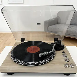 Record Player Wireless Audio Turntable Vintage Vinyl Belt Drive 33 45 RPM RCA Line LP Preamplifier Included