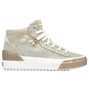 Keds Womens Demi Trx Mid Metallic Lace Up Sneakers Shoes Casual - Gold