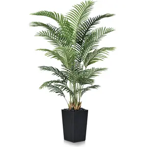 VeriNatural 5/6FT Artificial Palm Tree UV Resistant with Taper Planter for Indoor & Outdoor（VN130）