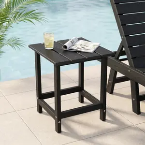 Outdoor Small Side Table, Weatherproof Patio Table, Sturdy Accent Table, All-Weather Outdoor Furniture for Balcony Garden Backyard, Poolside Yard Porch Furniture Durable Stable Heavy-Duty Exterior for Patio Balcony Garden tiktokshopspringglowup,summervibe