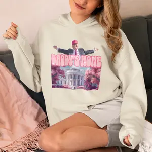 Republican Gift, Trendy Political Hoodies, Funny Trump Daddy's Home Hoodie, Political Hoodies, America Election Hoodie, Trump 2024 Hoodie