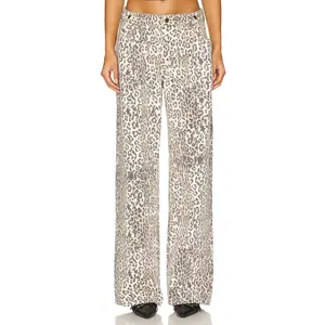 LIONESS She's All That Jeans in Leopard Fade